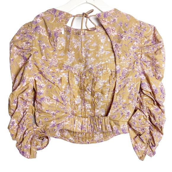 Free People Corset Style Backless Monica Top Size XS Floral - Picture 2 of 12